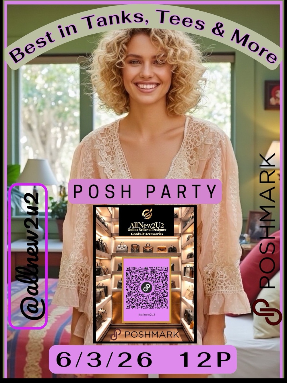 "Best of Tanks, Tees & More Posh Party" on Jun 03, 2026 12:00 PM PDT.